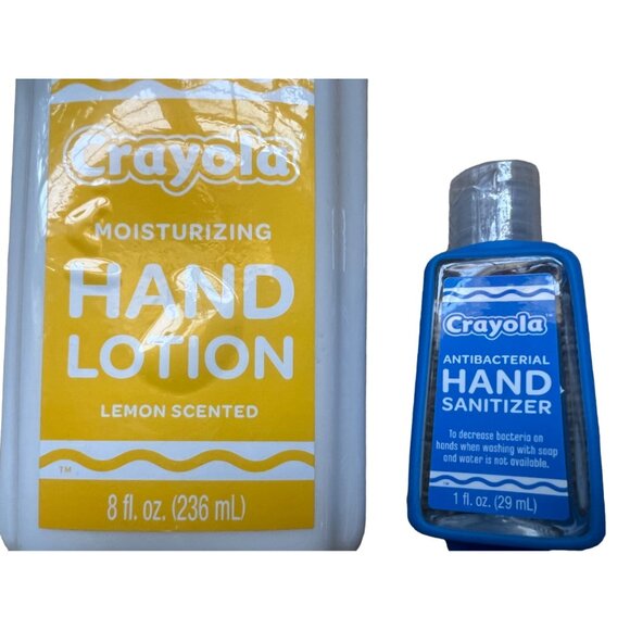 Crayola Hygiene Bundle of 3 Hand Lotion, Hand Sanitizer with Holder & 15 Packets - Picture 7 of 11